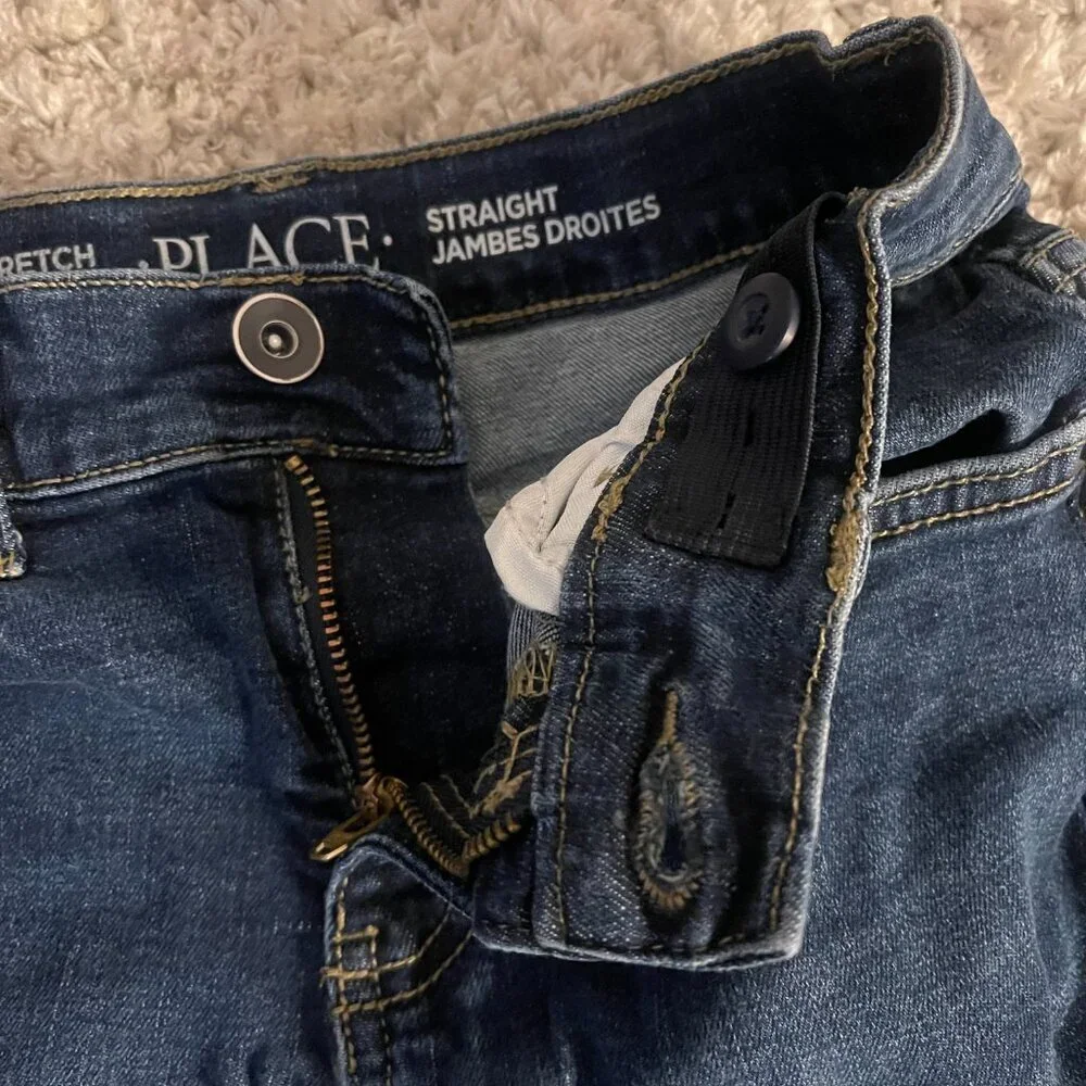 The Children’s Place Boys Straight Jeans Size 10 Dark Wash